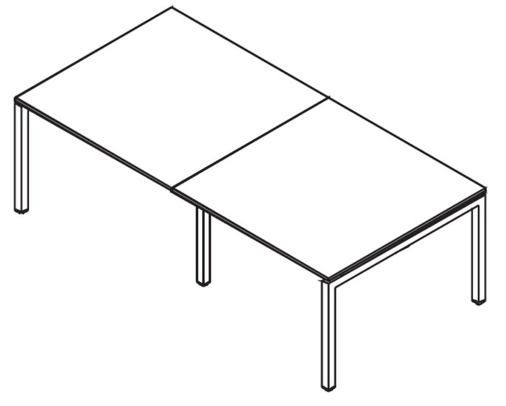 table de réunion M4 rectangulaire extensible