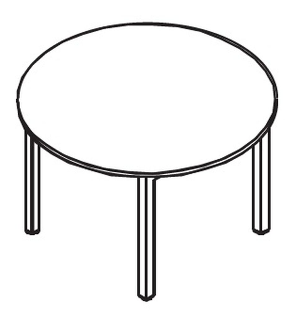 Table de réunion ronde collection de meubles de bureau M4