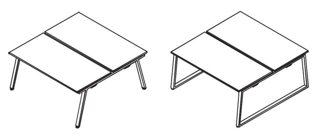 ALFA OMEGA mesas de oficina dobles