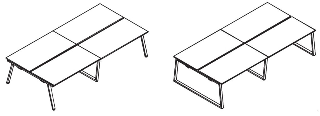Mesa de oficina ALFA-OMEGA conjuntos bench