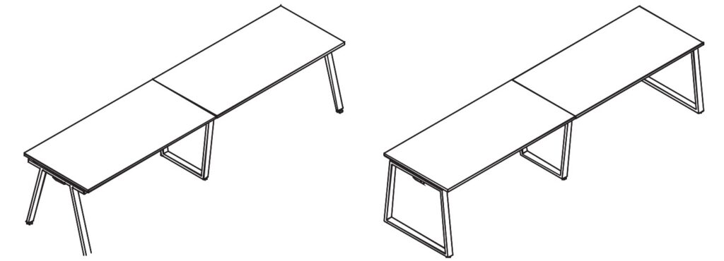 conjunto de mesas de oficina ALFA-OMEGA