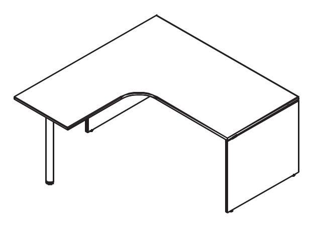 Bureau d'angle de la Collection QUO