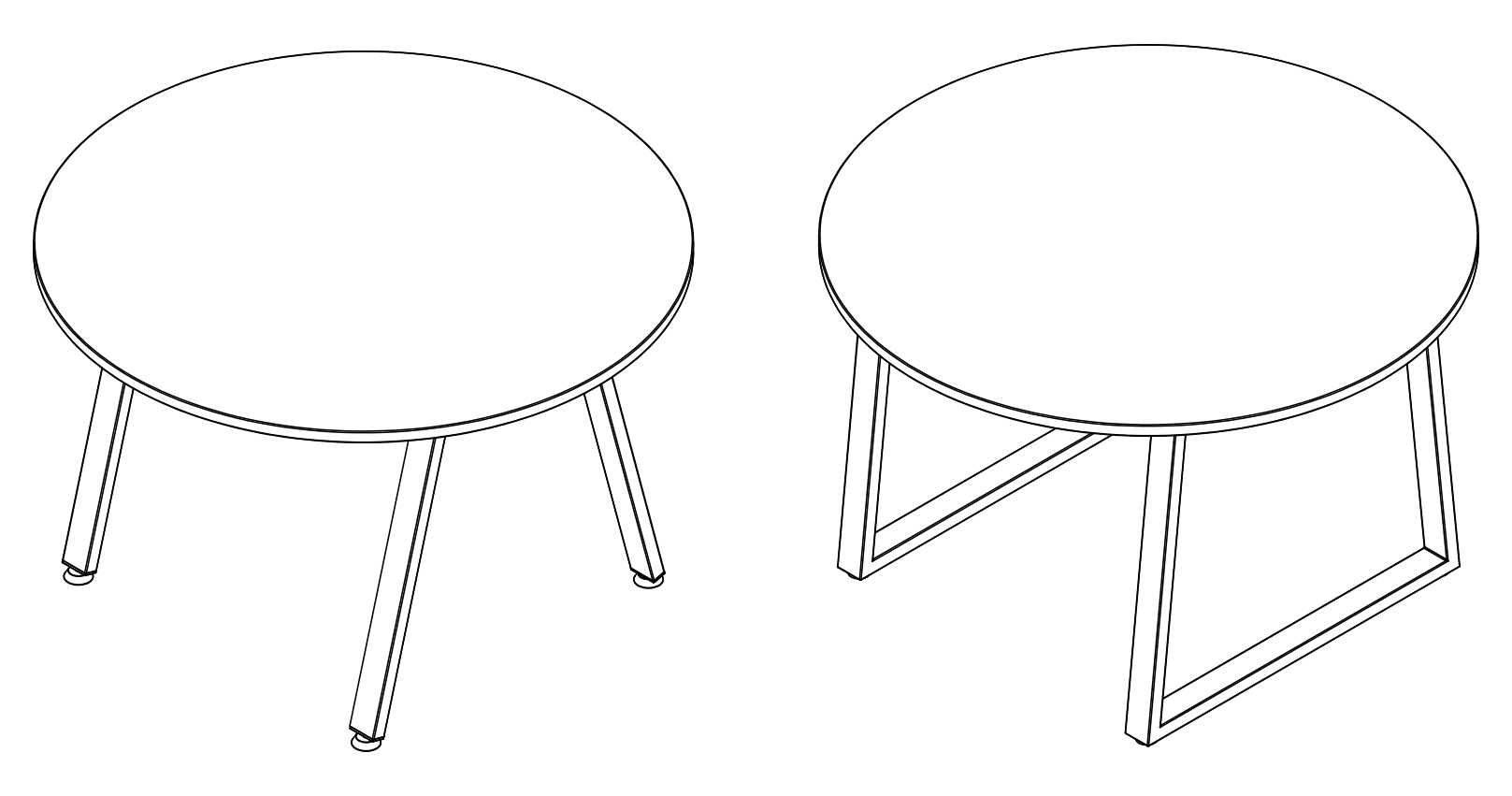 Mesas de reunion para oficina colecci&oacute;n ALFA y OMEGA