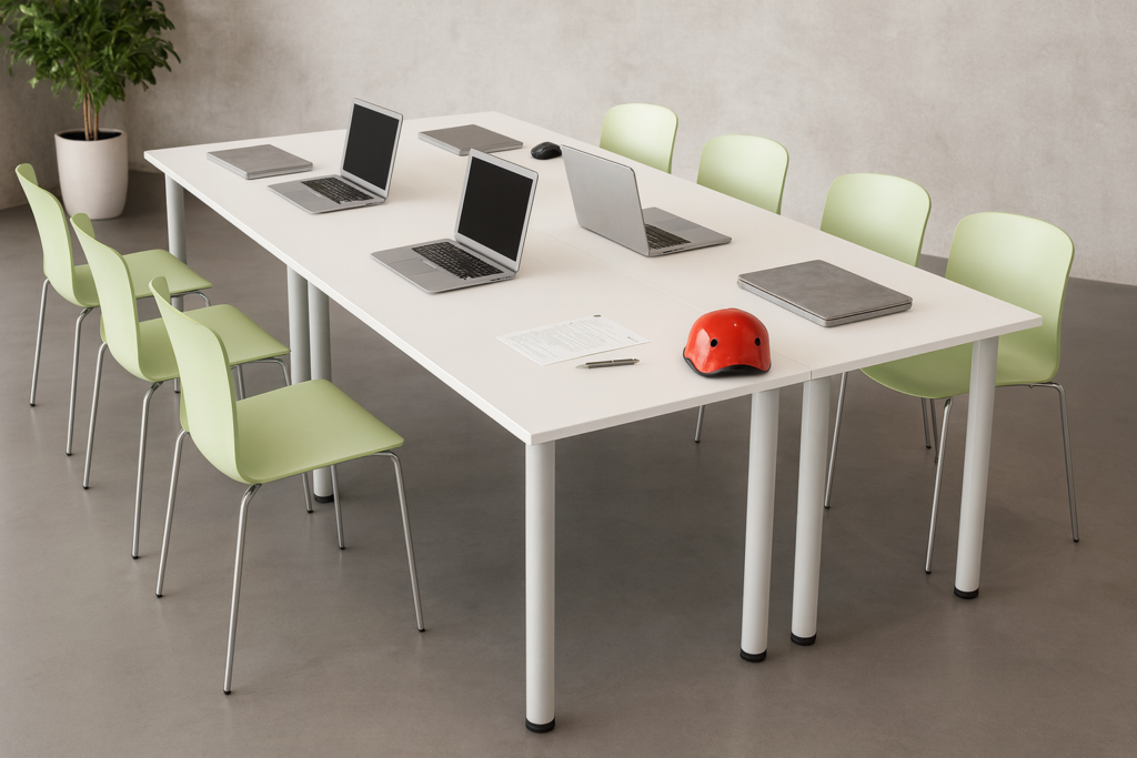 Tavoli modulari come tavolo per riunioni